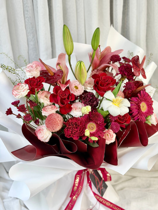Burgundy Fleur