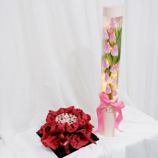 Pink Skies - Bouquet Cake Bundle